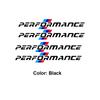 4PCS/SET Newest M Performance Logo Side Door Handle Sticker - for all hj1 models: F10, F20, F30, E90, E60, E46, E39, X3, X5, G30 1jh