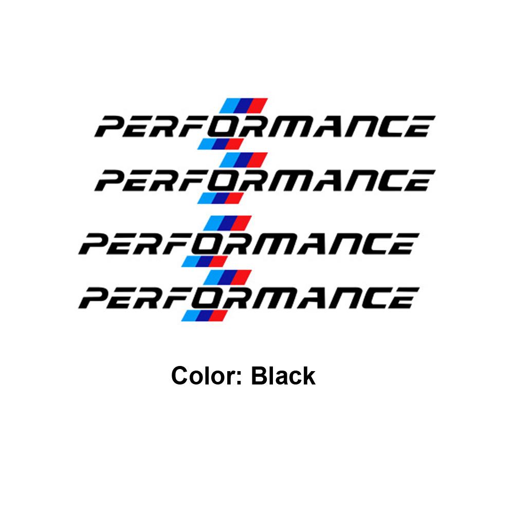 4PCS/SET Newest M Performance Logo Side Door Handle Sticker - for all hj1 models: F10, F20, F30, E90, E60, E46, E39, X3, X5, G30 1jh