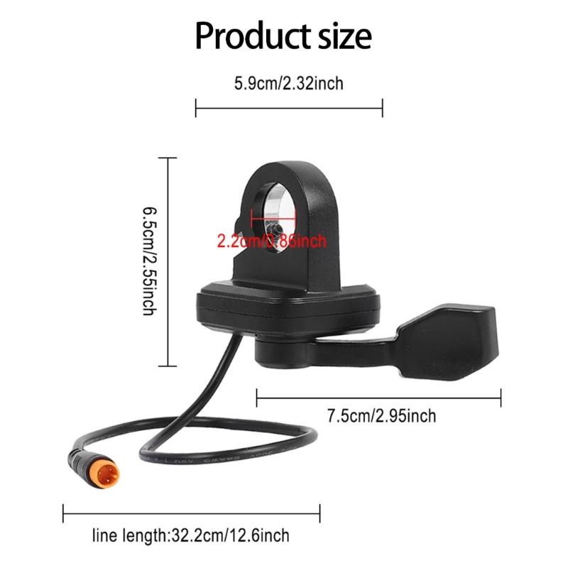 Acelerador de Dedo Polegar para Scooter Elétrica 108X Universal Controle de Velocidade Aceleradores Peça de Modificação para Scooter Elétrica