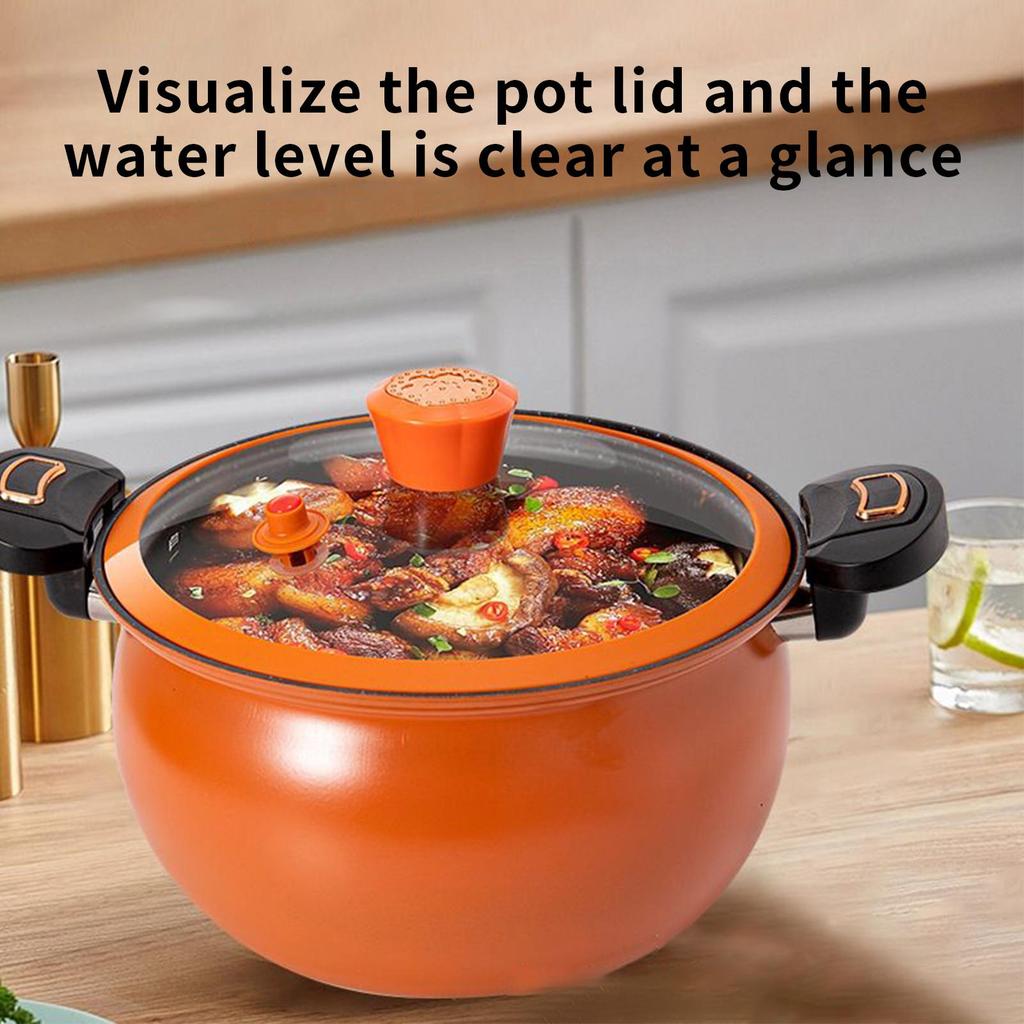 Schnellkochtopf Antihaft-Kochtopf Antihaft Schnellheizend Schnellkochtopf Mit durchsichtigem Deckel Für die Heimküche Kochen Schmoren