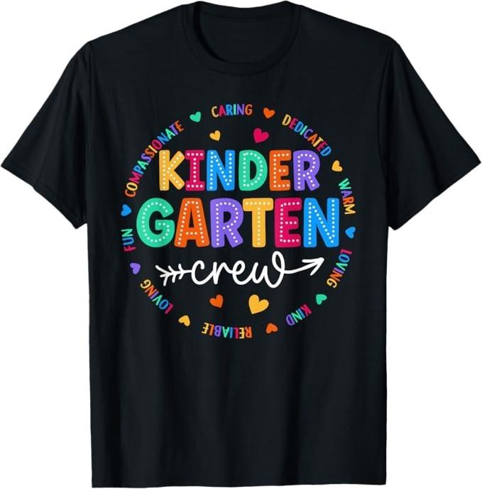 Kindergarten Crew Back To School Kindergarten Teacher Kids T-Shirt