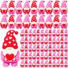 25 Stück Mini Herzförmige Puppendekoration Gesichtslos PVC-Ornament Valentinstagsgeschenk Neujahr Kreativ 1,8 cm x 3,5 cm / 0,7 Zoll x 1,4 Zoll
