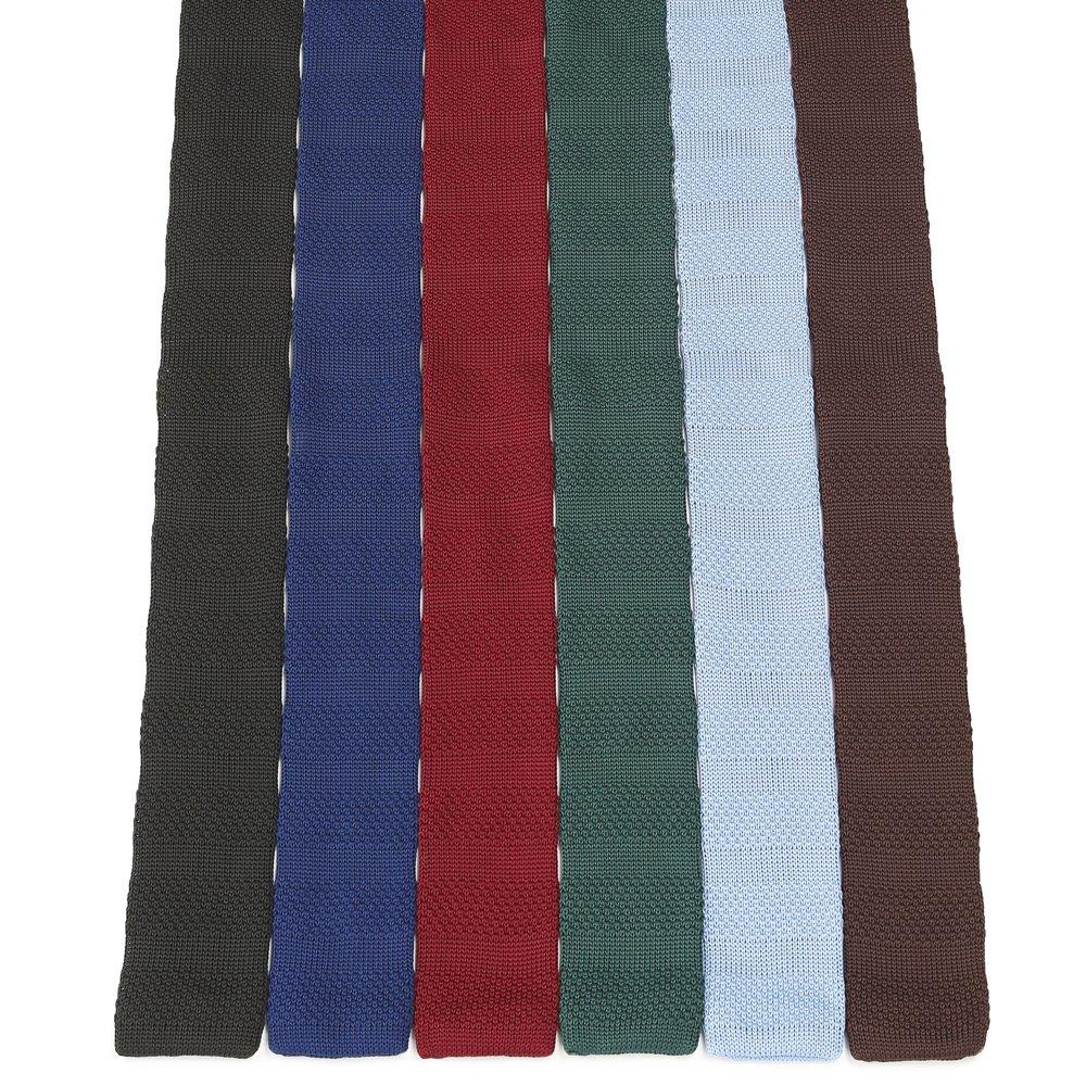 [ao-LABEL] Woven Pattern Knit Tie, Black