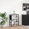 Bookshelf Black Oak Look 60 x 29.5 x 81 cm