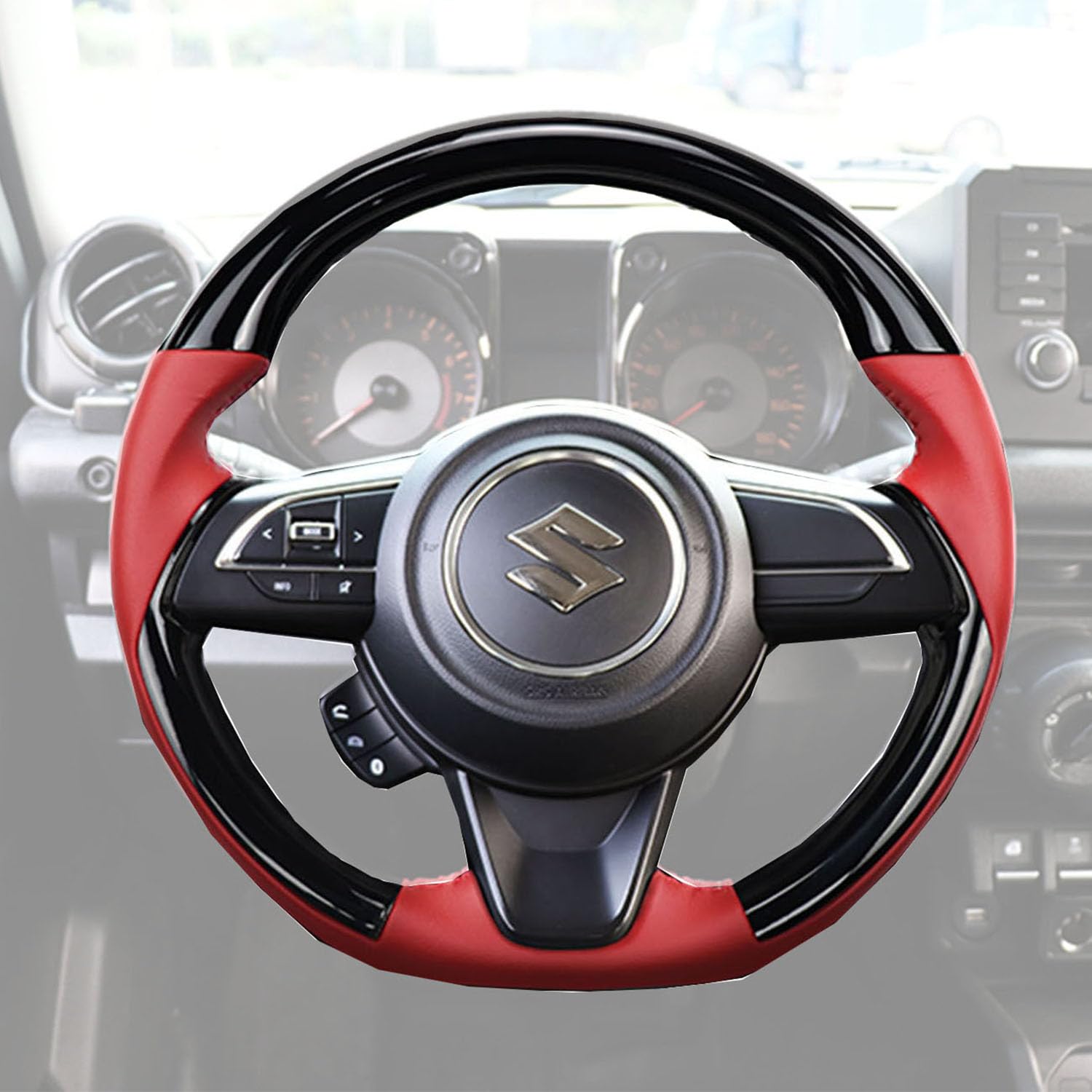 

Новый руль Suzuki Jimny 4-го поколения Jimny Sierra Nomad Оригинальная замена Интерьер Индивидуальный дизайн (JB64, JB74, JC74) - Нескользящий, Без запаха,