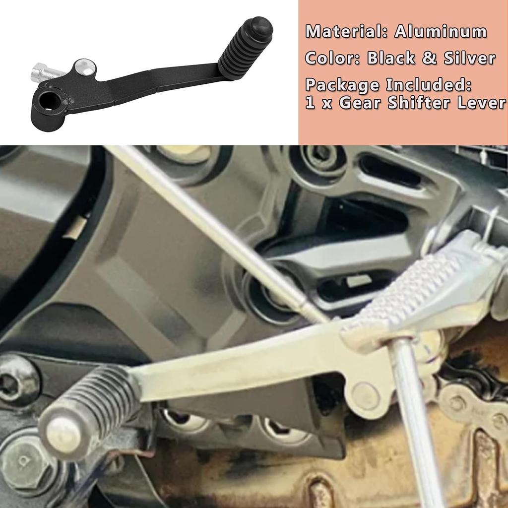 Motorcycle Gear Shifter Shift Lever Shifter Pedal Replacement for Yamaha YZF R7 2022 2023 2024 (Black)