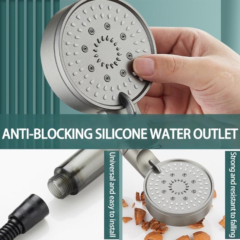 5 Sprays Mode Power Washing Shower Head with Universal Connector and Long Service  Meltblown Filter