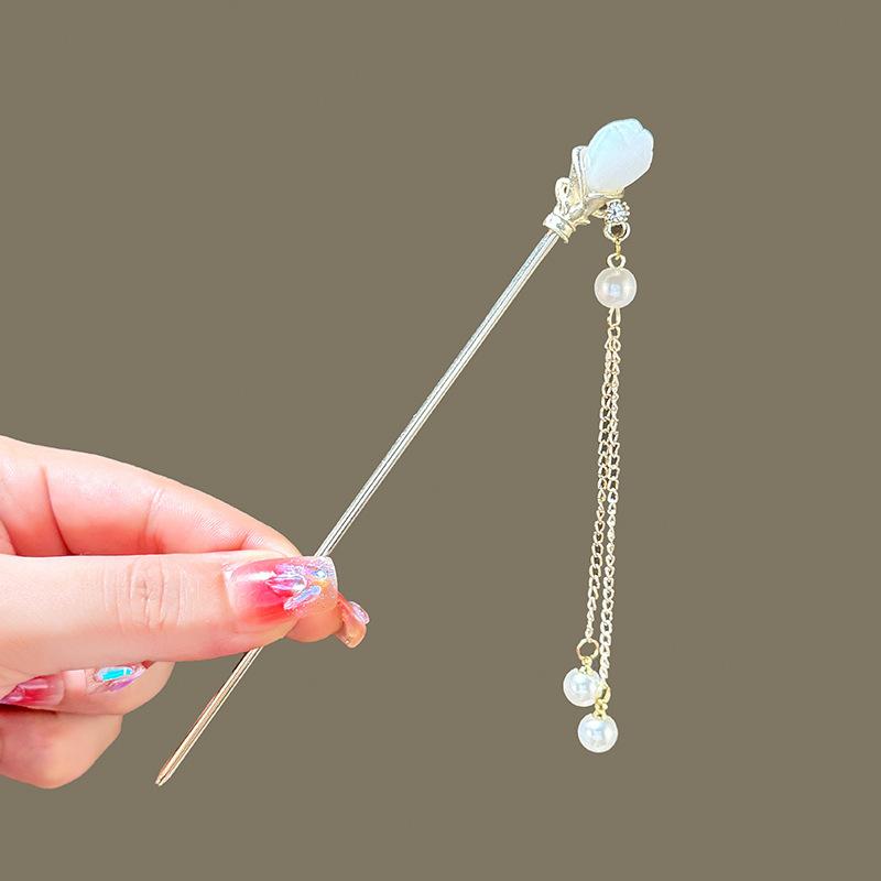 

Легкая Роскошь Женская Заколка для Волос Блестящий Страз Цветок Кисточка Палочка для Волос Повседневная Жизнь Путешествия Шоппинг Вечеринка Элегантный Аксессуар для Волос