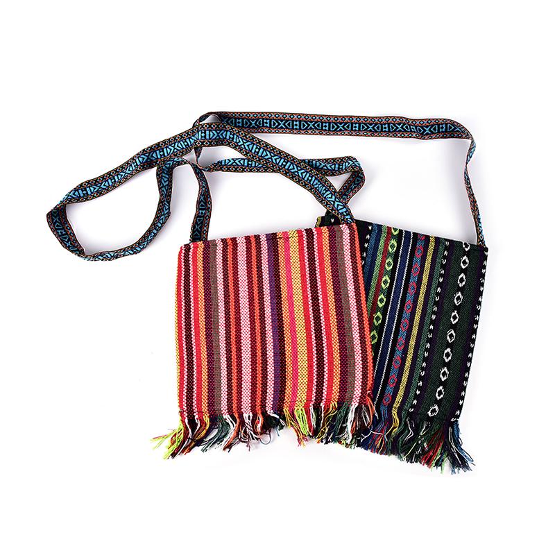 Vintage Canvas Ethnic Shoulder Bag Embroidery Hippie Tassel Tote Messenger Nt Vintage Canvas Ethnic Shoulder Bag Embroidery Hippie Tassel Tote Messenger Nt