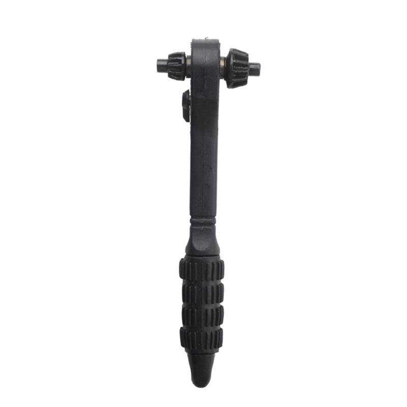 Drill Chuck Ratchet Wrench 2 In 1 Drill Chuck Ratchet Spanner Steel Chuck Key Set Quick Releases and Secure Grip