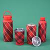 Stainless Steel Thermos Cup, Coffee Cup, Christmas Red Set, Large Capacity Handle Outdoor Sports Water Cup