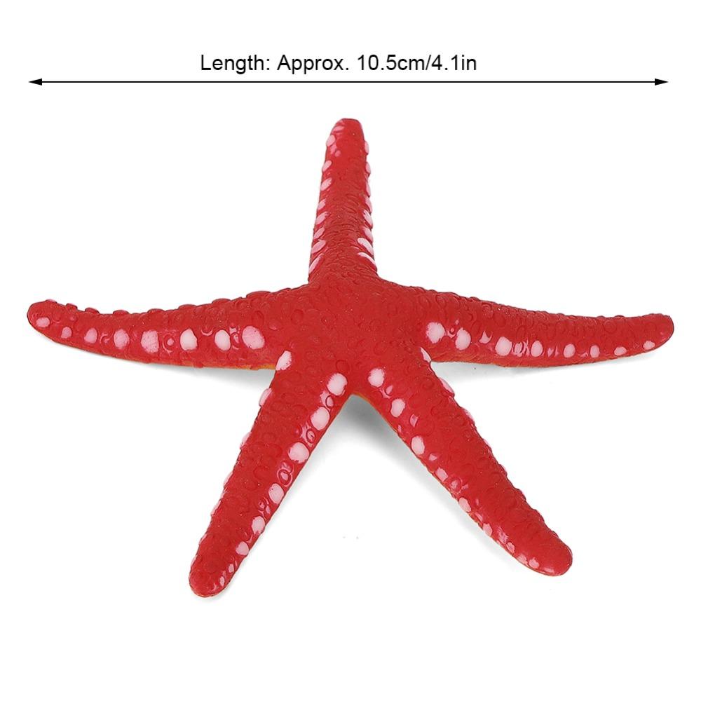 Leuchtende Simulations-Seesterne Simulation Künstliche Aquarium-Seesterne Mehrfarbige Kunststoff-Aquarium-Seesterne Aquarium-Dekoration