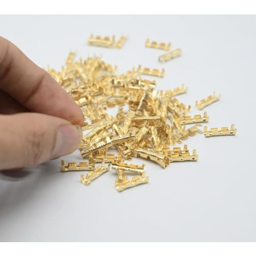 E&K726 Crimp Terminals, 200 Pieces, for Wiring Connections, Wiring Processing, Crimping, DIY, Car Wiring, 0.3-1.5mm Wires