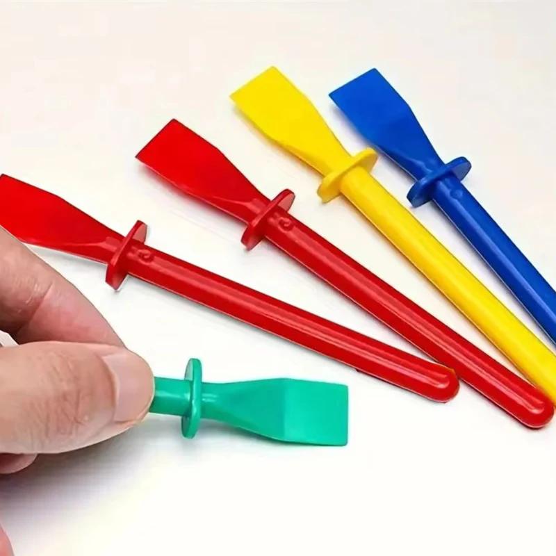 20pcs Glue Spreaders,Polypropylene Glue Smear Sticks Applicator, Painting Scrapers For Handmade DIY Art Leather Craft Tool