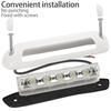White Black 6500K Awning Porch LED Light 12V  Waterproof Outdoor Camping Exterior Bar Lamp Boat RV Caravan Motorhome Universal