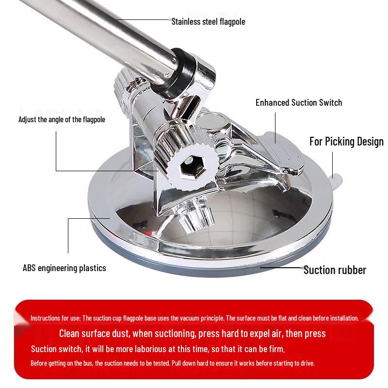 Vlajka národního dne na auto s přísavkou