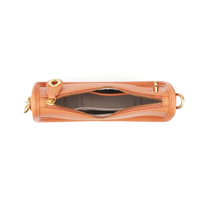 Genuine Leather Pearl Underarm French Baguette Cowhide Crossbody Bag - Trendy & Versatile Women's Shoulder Bag
