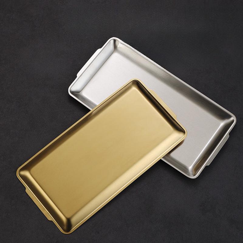 Ruhan Stainless Steel Rectangular Serving Plates