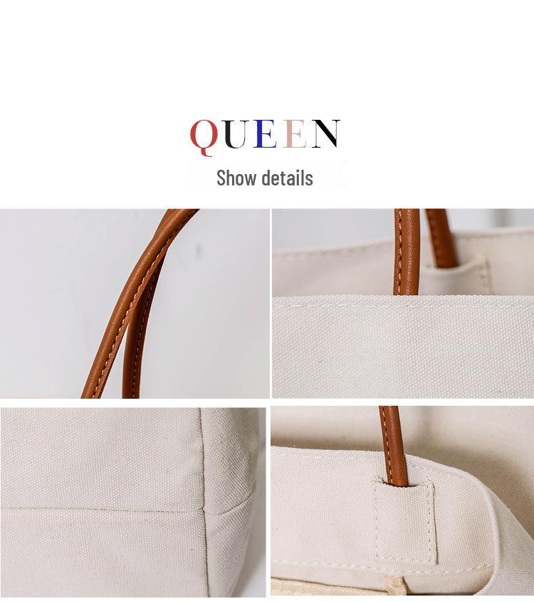 Women's Japanese Style Canvas Crossbody Tote - Large Capacity, Sporty, Casual & Trendy for Students and Commuters