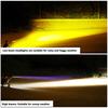 Motorcycle LED Spotlights Super Bright Headlights Three-eye Lens Fisheye Two-color Lights Retrofit Waterproof Shock-proof