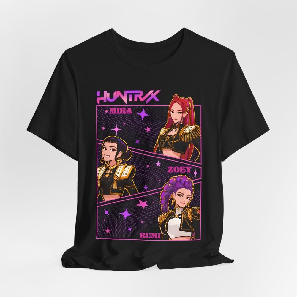 Vibrant Graphic Huntrix Design T-Shirt Tee Tops, Unisex Short Sleeve