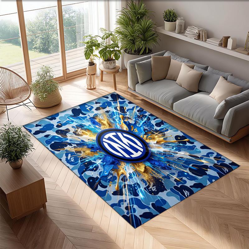 Borussia Dortmund Printed Flannel Area Rug Non Slip Soft Polyester Floor Carpet Indoor Decor Mat for Bedroom Living Room Sofa