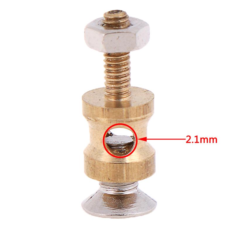 10Pcs Brass Linkage Stopper For 2.1Mm Pushrod Connector For Rc Plane Model