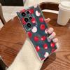 Cartoon Fruit Cherry Pattern Phone Case For Samsung Galaxy S26 S25 S24 S23 Ultra S22 Plus S24 S21 FE S25 Edge Clear Soft Cover
