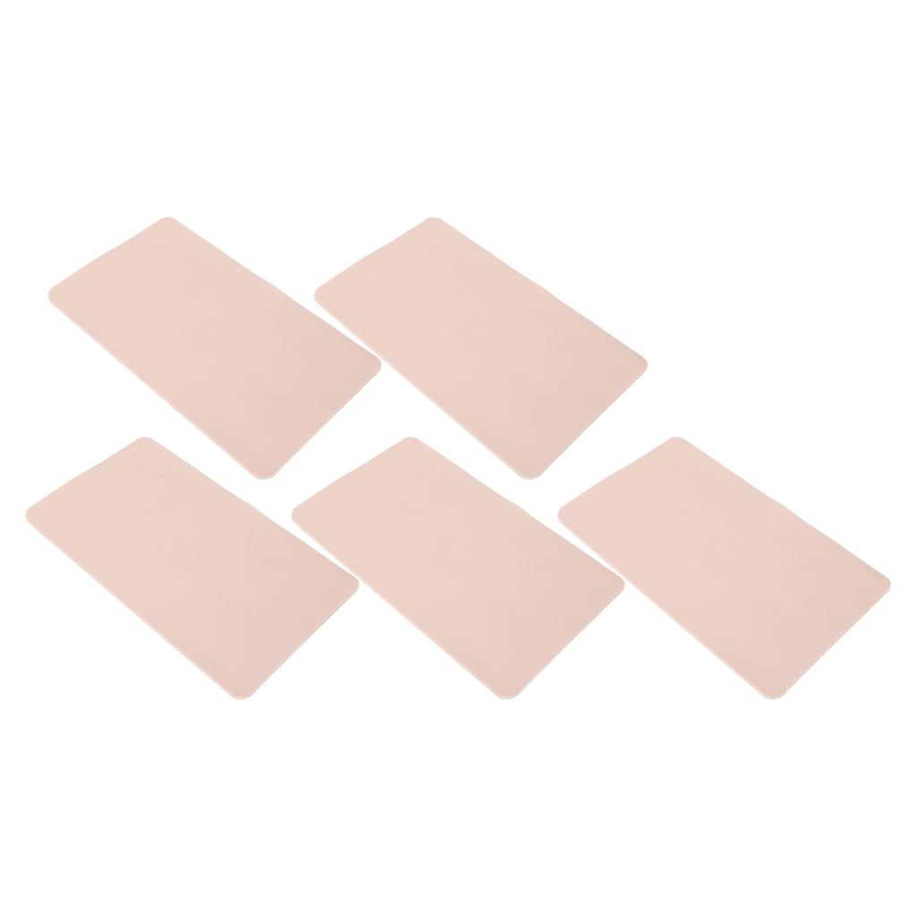 Tattoo Practice Skin Semi Permanent Rounded Pink Lengthened Blank Tattoo Eyebrow Lip Tattoo Silicone Practice Skin
