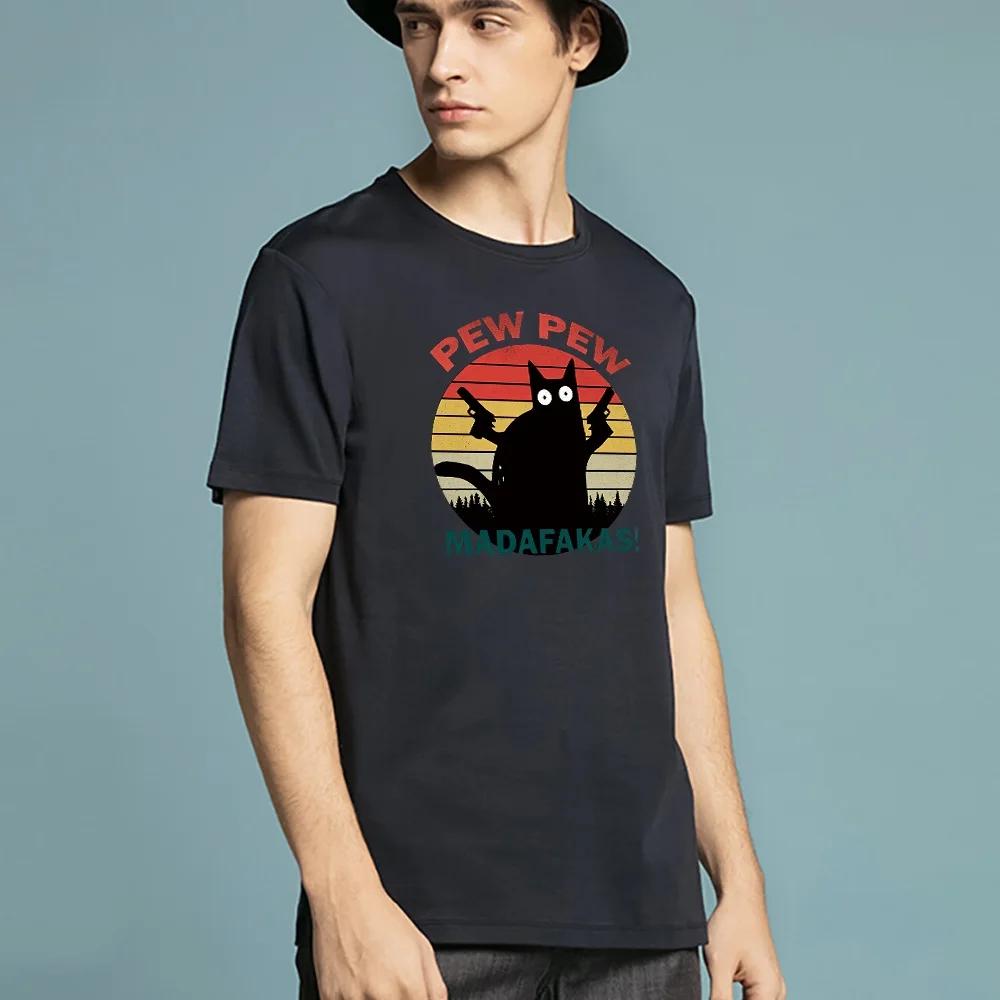 

Футболки Топы Мужская Летняя Мода Принтованная Одежда Короткий Рукав Круглый Вырез Повседневные Универсальные Футболки Уличная Одежда Топы для Поездок Пуловер XXXXXL чёрный