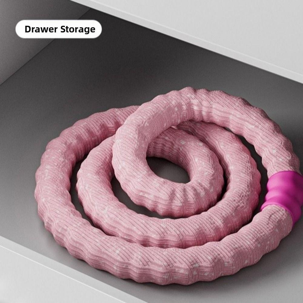 Low Noise Fitness Circle Soft Spring Weighted Fitness Hoop Spring Tube Yoga Circle  Waist Training