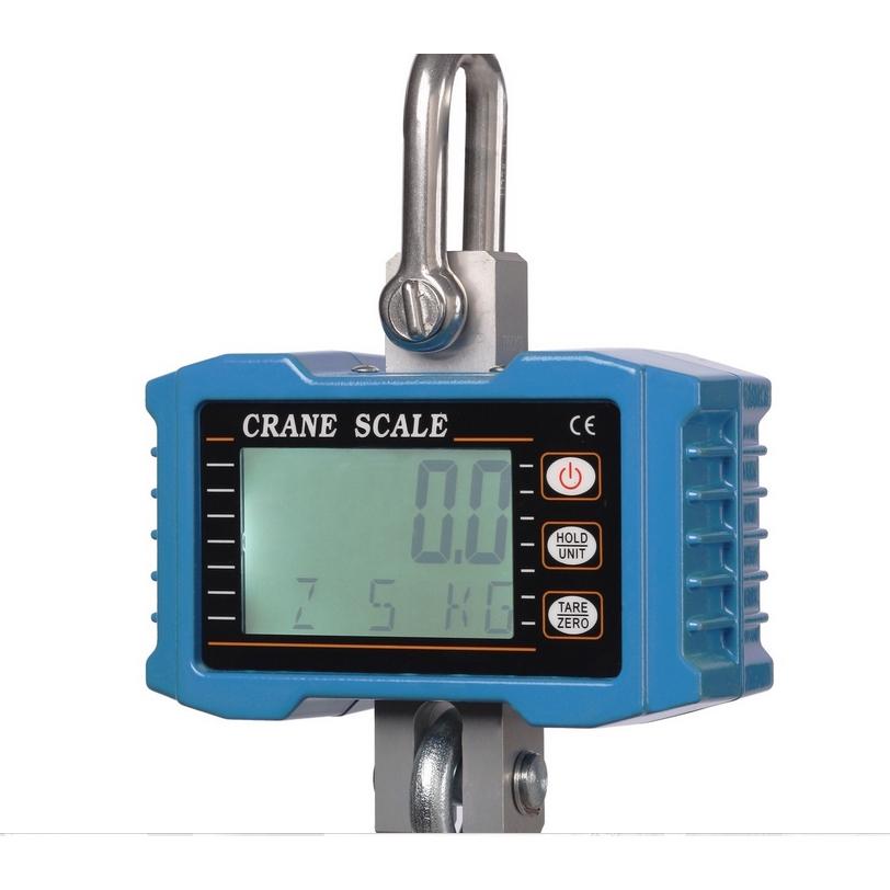 

1T 2000LBS Digital Crane Hanging Scale Heavy Duty Industrial LCD Display - intl 1000kg New синий