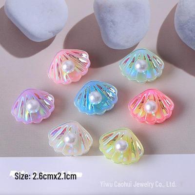 Renkli Lazer Elektrokaplama İnci Kabuğu Reçine Takı Anahtarlık & Telefon Takısı Kendin Yap Aksesuarları