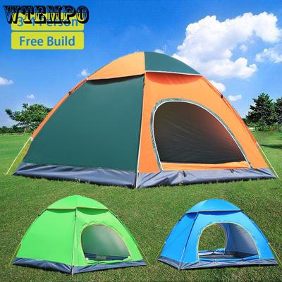 3-4 Personen Windschutz Camping Outdoor Automatisches Zelt Ultraleicht Wasserdicht Pop Up Offenes Anti UV Touristenzelte Sonnenschutz Wandern Strand Reise
