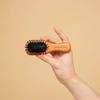 Wooden Scalp Brush S Small Hairbrush Volume & Curl Paddle Cushion Hair Comb Portable Mini