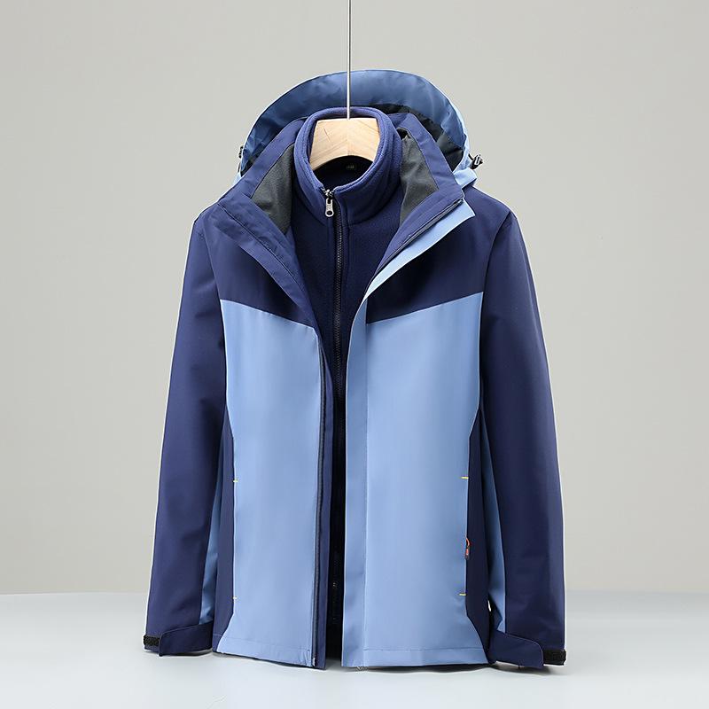 

Женская куртка 3-в-1, ветрозащитная, водонепроницаемая, для альпинизма, для походов и кемпинга XS