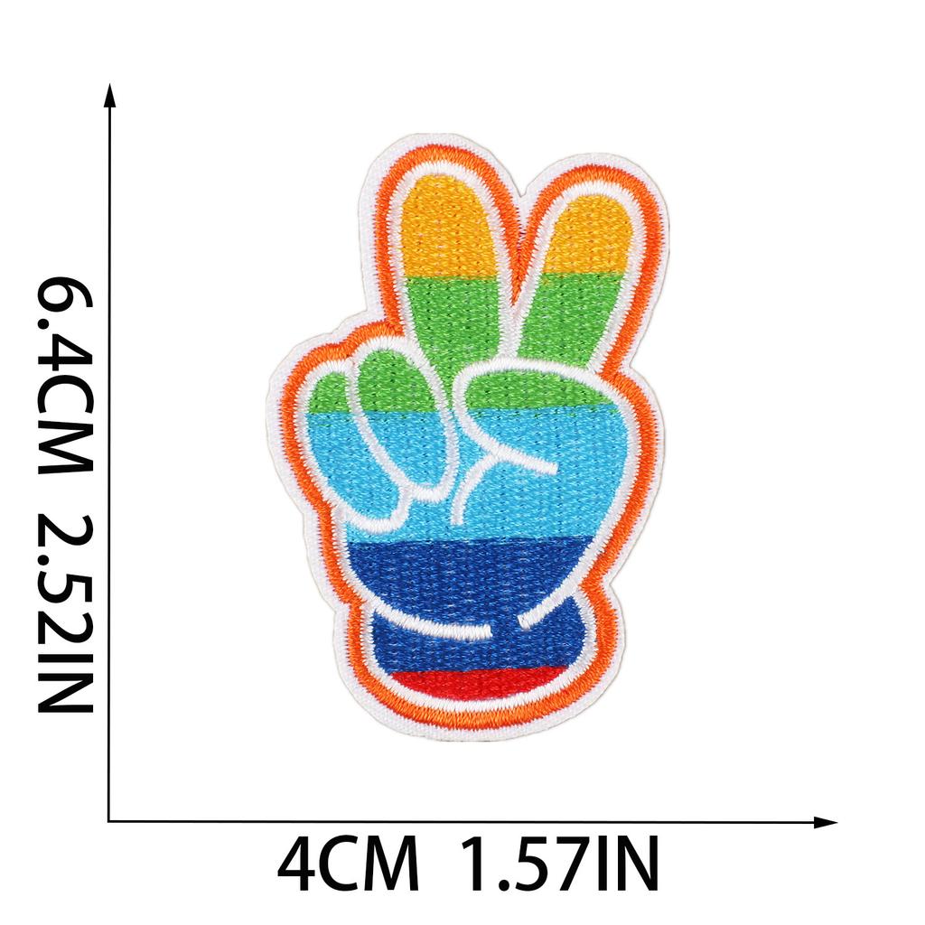 New Art Butterfly Embroidery Cloth Sticker Computer Embroidery Label Cartoon Zhang Zai Sun Embroidery Sticker Bus