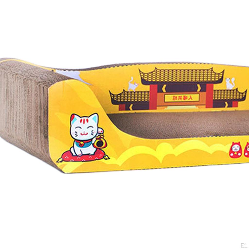 Großes Kratzbett – 69,8 Cm Katzenkratzbrett, Luxuriöses Karton