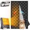 Rv Door Insulation Curtains Windproof 33X80Inch Magnetic Folding Doors Insulation Cover For Travel Outdoor Protection Camping