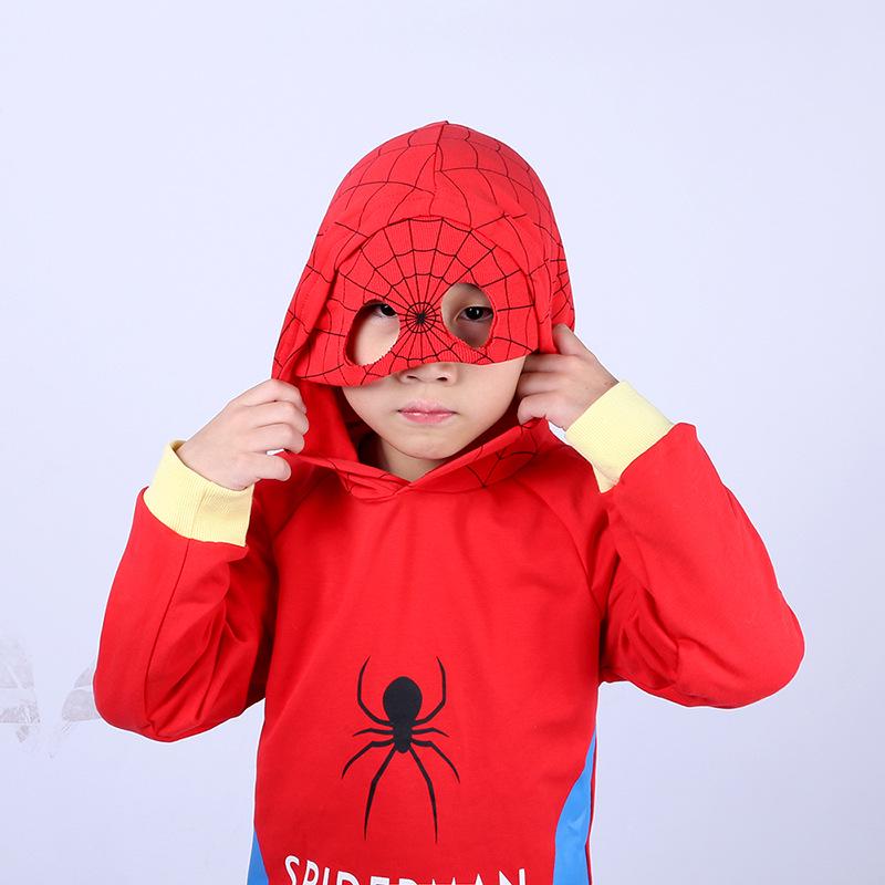 2026 Children's Cotton Hoodie: Hooded Pullover for Boys & Girls, Spring & Autumn Long-Sleeve Jacket with Mask Feature