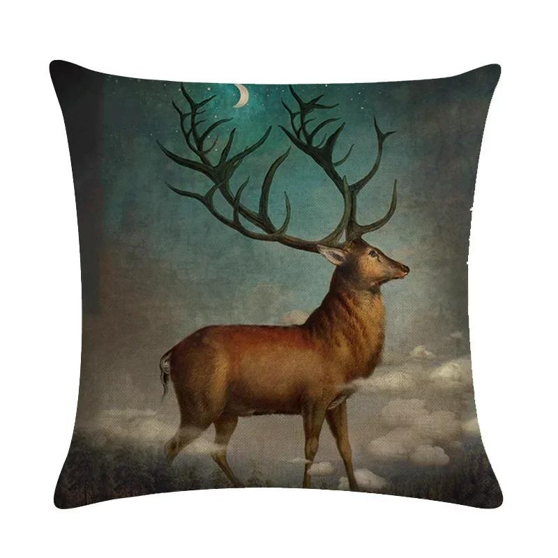 Abstract Fairy Girl Decorative Cushion Cover Linen Pillowcase For Sofa Couch Bedroom Home Living Room Decor 45X45Cm