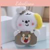 Small Plush Sweet Dog Keychain Cartoon Doll With Adorable Bib Designs Gifts For