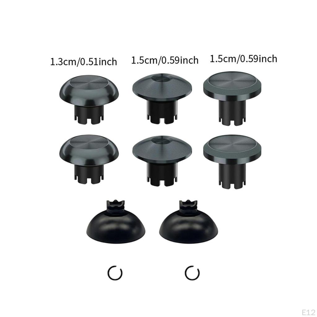 6 Peças Capas de Pegada para Polegar Substitui Controles de Joystick Coberturas de Proteção de Liga de Alumínio Anti