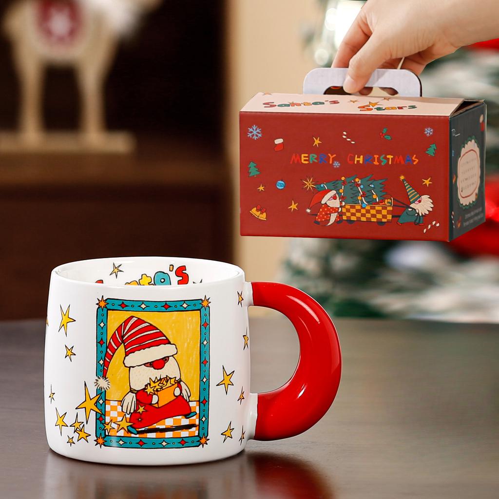 Opening Gift Single Cup Christmas Gift Box Set Girls Souvenir Ceramic Cup Cute Mug