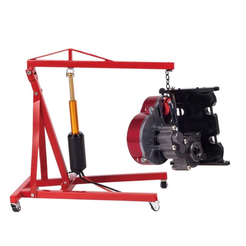 Simulation Model Fit for 1/10 Garage Series Decorations Ornaments Engine Engine Hanger Electric Crane Electric Jack Toy