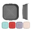 Silicone Air Fryer Liner Round Square Foldable Mat for Baking Food-Grade Basket Non-Stick Heat Resistant Air Fryer Accessories