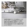 Laundry Basket Tower with Casters Wide & Low 35L White Yamazaki Jitsugyo Drum Type Washing Machine Large Capacity Laundry Box Basket Laundry Laundry