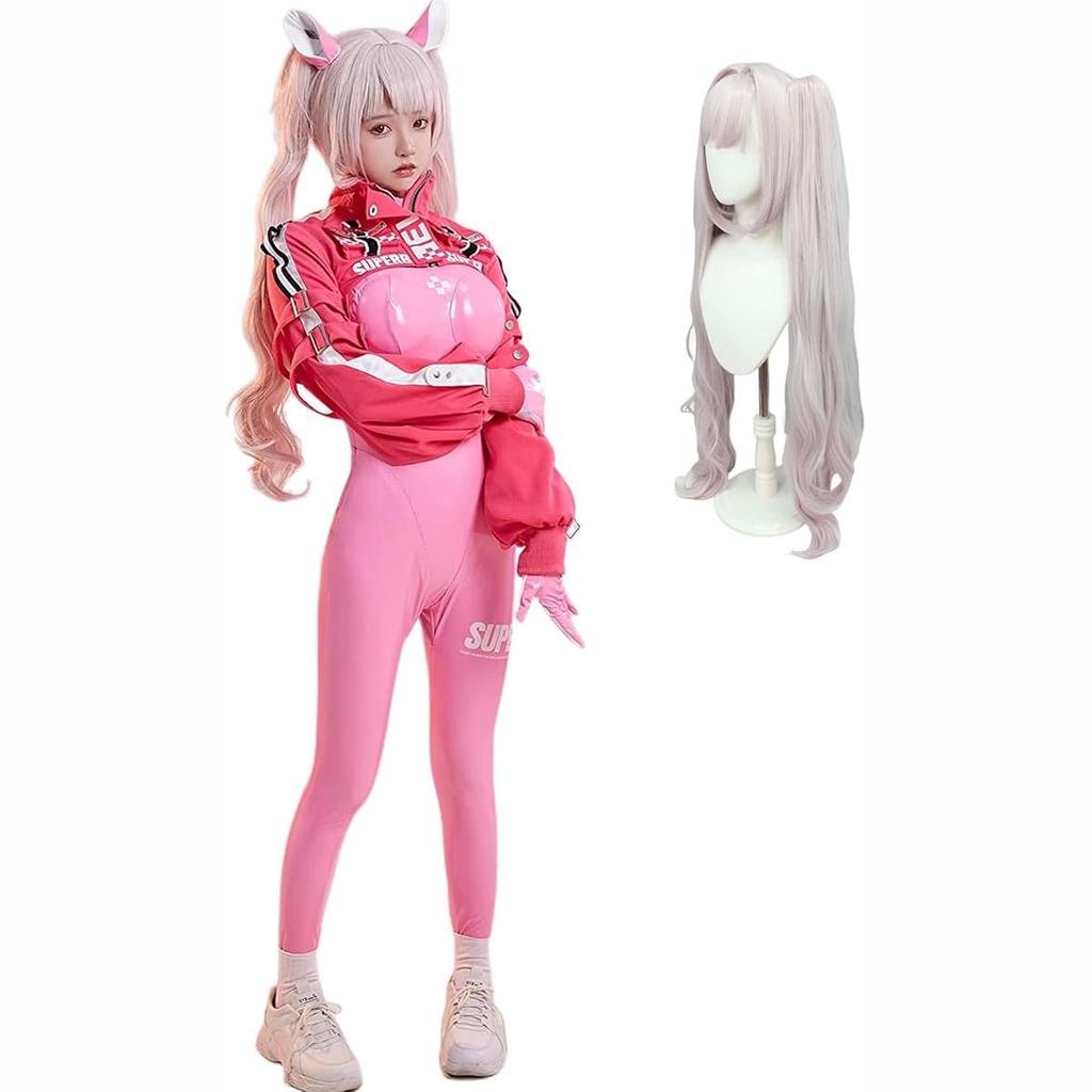 Goddess of Victory Viper Uni Alice Cosplay with Wig Diesel Sailor Suit Costume Queen Bunny Outfit Body Suit Halloween S Size