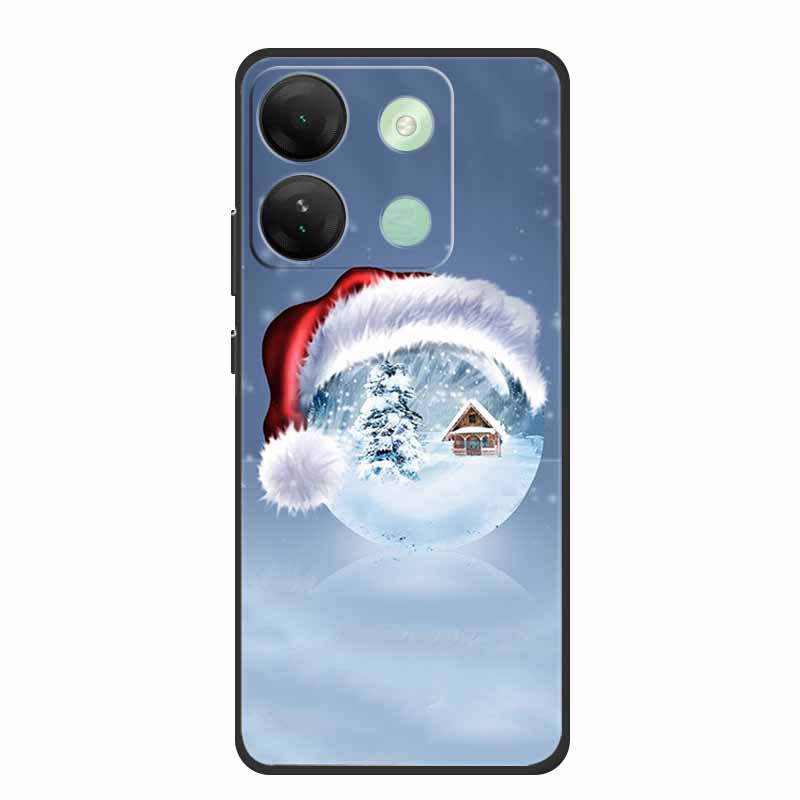 For Infinix Smart 7 HD Christmas Soft Case Silicone TPU Back Cover Phone Cases For Infinix Smart7 Plus X6516 Xmas New Etui Shell