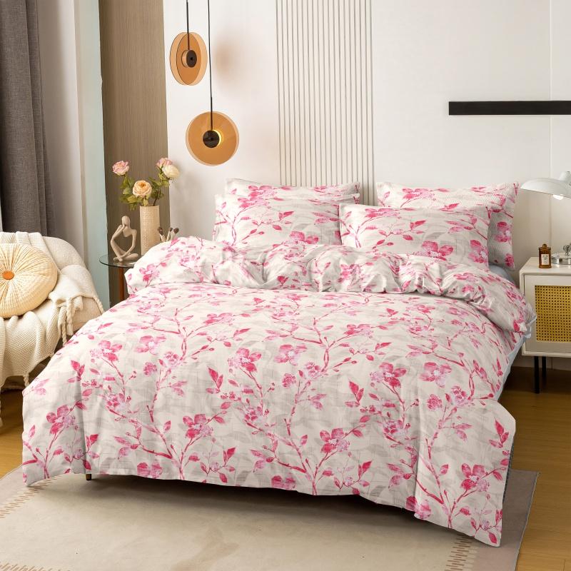 

3Pcs Printing Brushed Bedding Set, Duvet Cover And Pillowcase Set, Skin Friendly, Breathable, Simple Duvet Cover Pillowcases 135x200cm